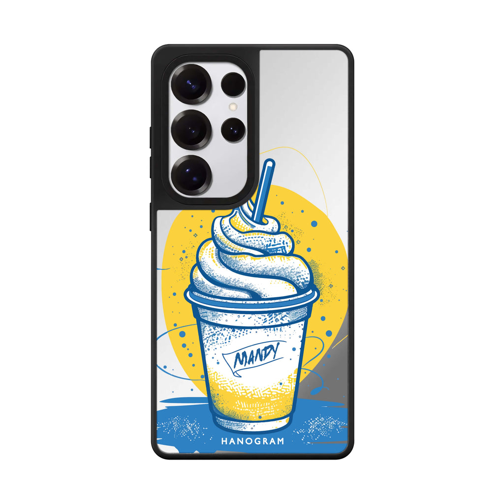 Custom Frozen Fantasy Samsung Galaxy S25 S24 S23 Ultra mirror case, front view
