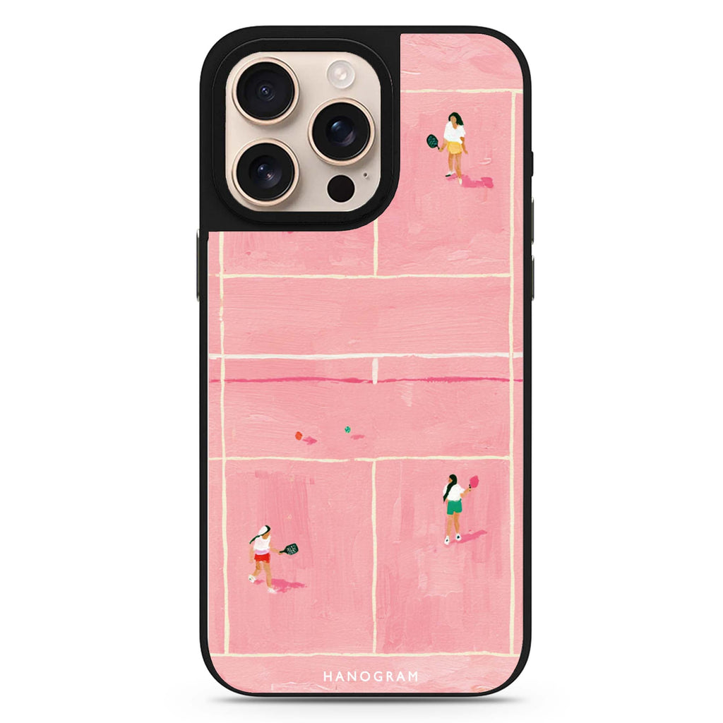 Rally in Rose Pink MagSafe Compatible Mirror Case – design view 1