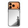 Calliglow personalized name typography iPhone 17 Pro Max mirror case