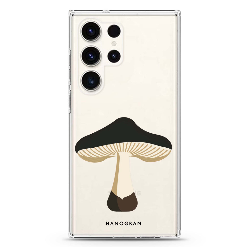 Solo Mushroom Samsung Galaxy S26/S25/S24/S23/S22 Ultra ultra clear case, transparent design, main view