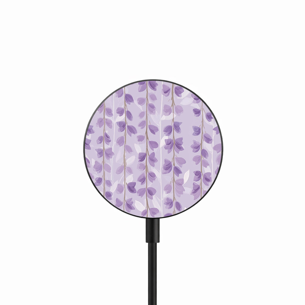 Lavender Falling Petals 25W Magnetic Wireless Charger