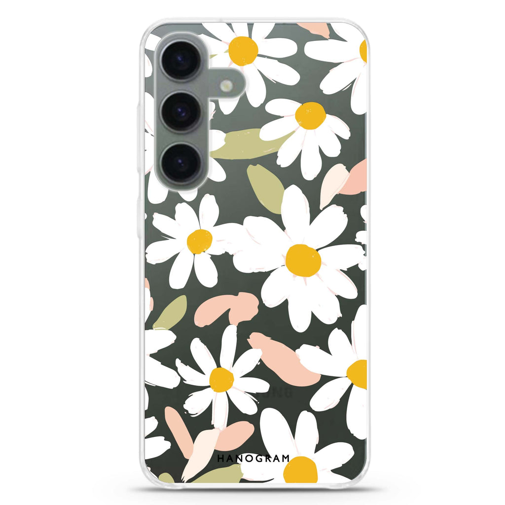 Blush Daisy Field Samsung Galaxy Ultra Clear Case