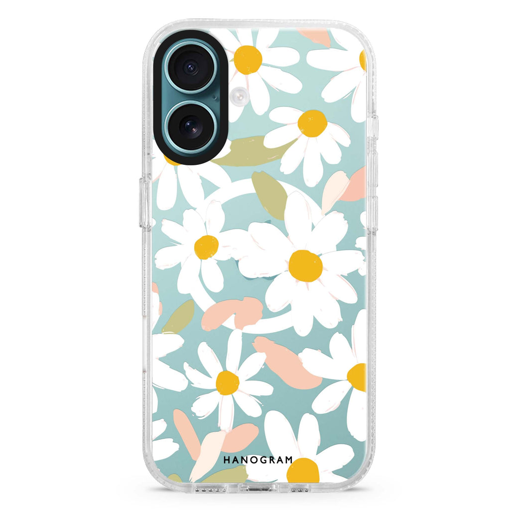 Blush Daisy Field MagSafe Compatible Ultra Clear Case
