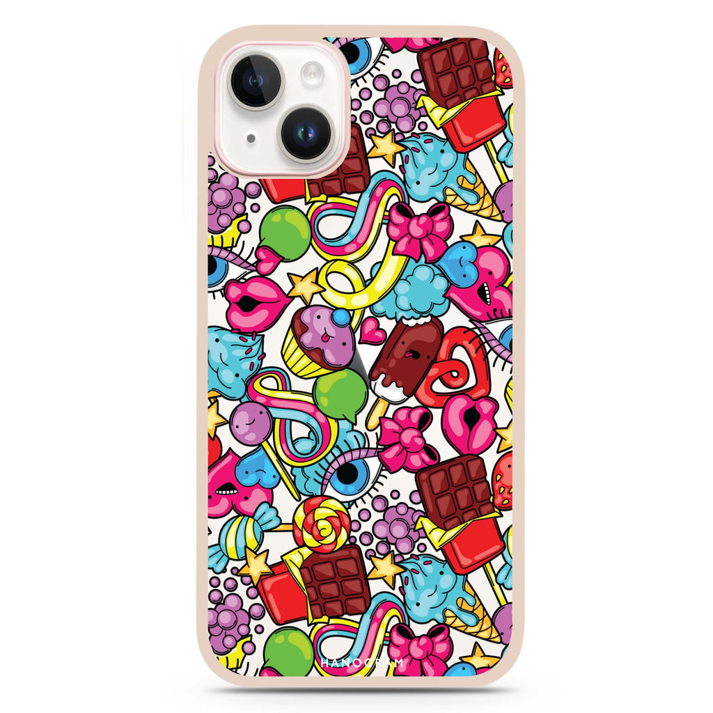 Doodle Delights iPhone 15 Impact Guard Bumper Case