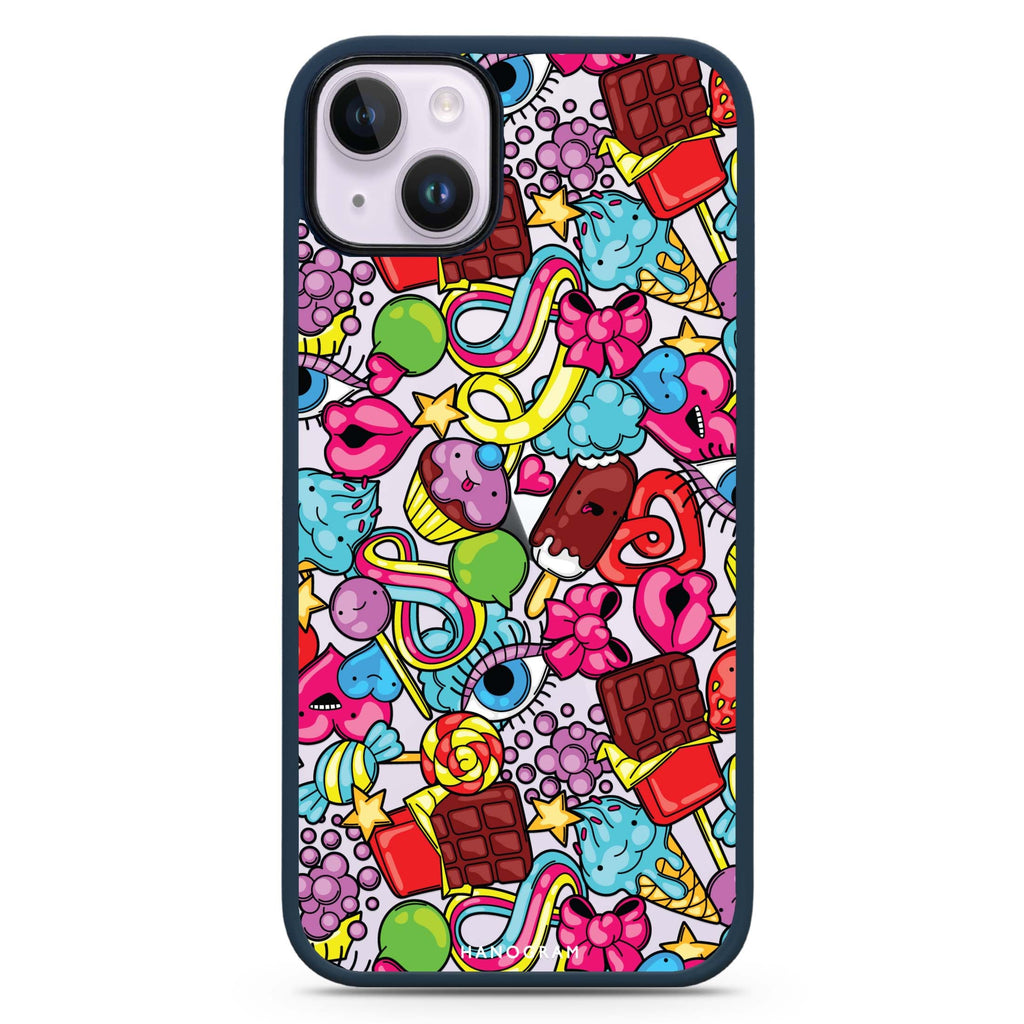 Doodle Delights iPhone 15 Plus Impact Guard Bumper Case