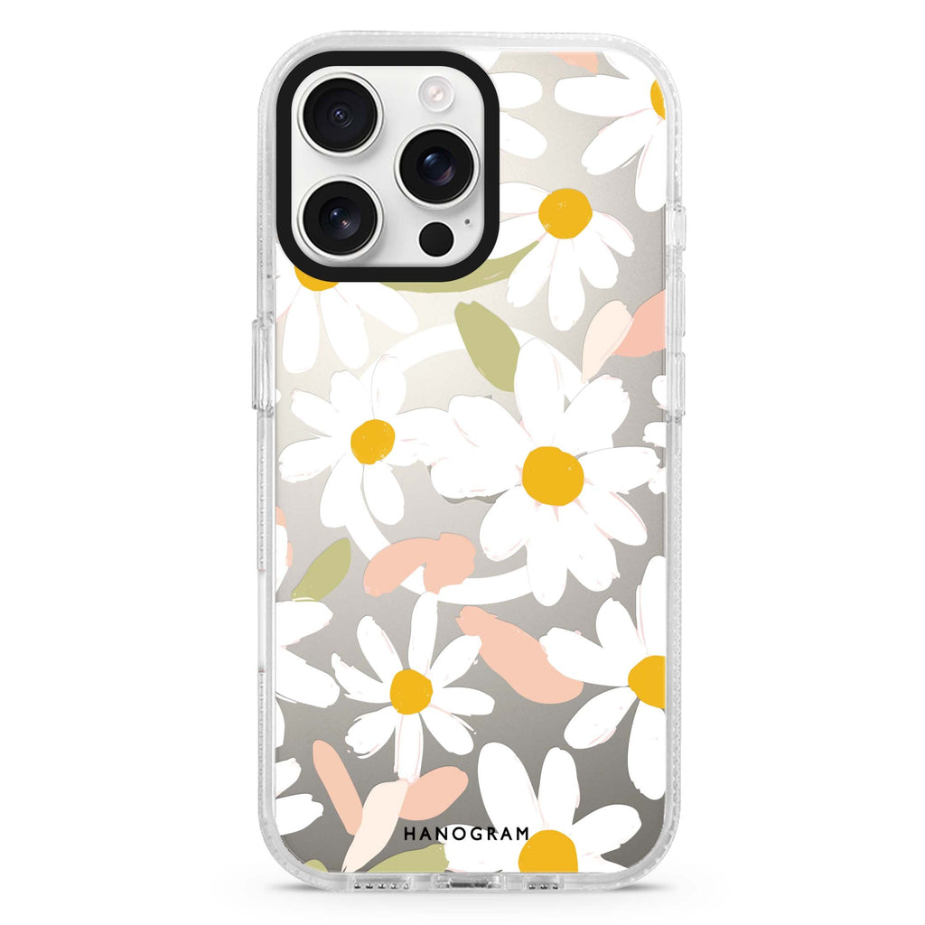 Blush Daisy Field MagSafe Compatible Ultra Clear Case