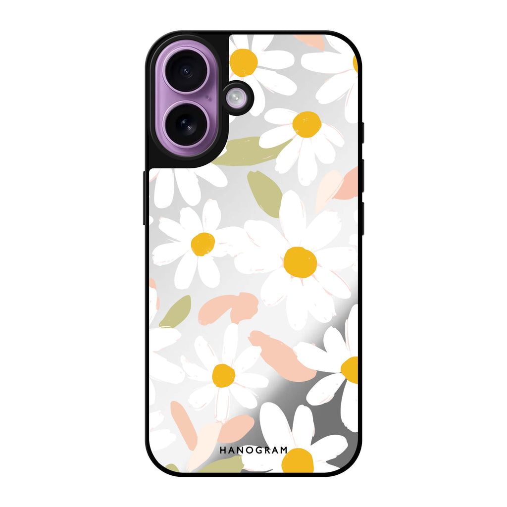 Blush Daisy Field Mirror Case