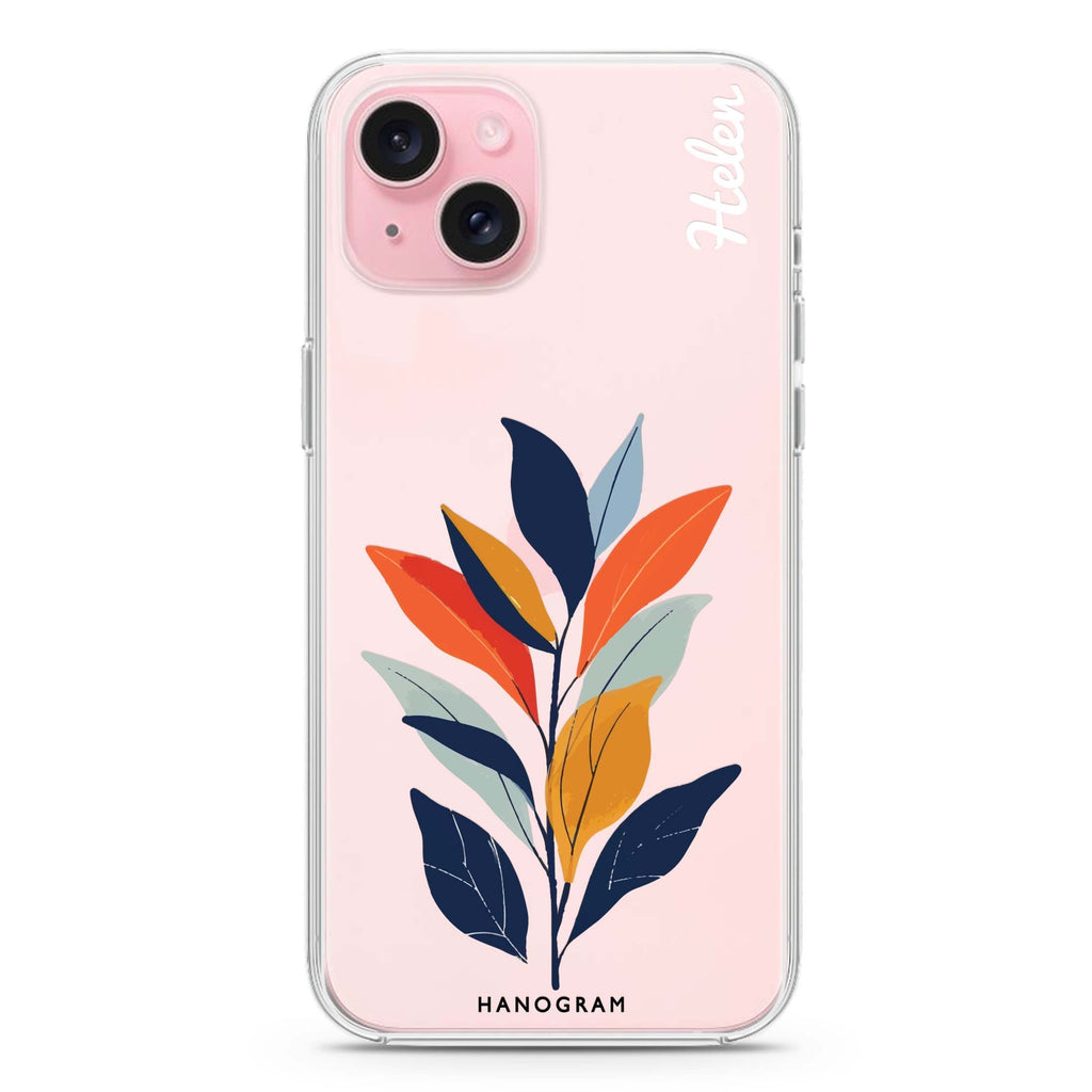 Flora Flat iPhone 15 Plus Ultra Clear Case