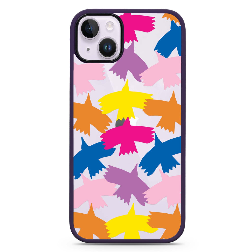 Colourful Birds iPhone 15 Plus Impact Guard Bumper Case
