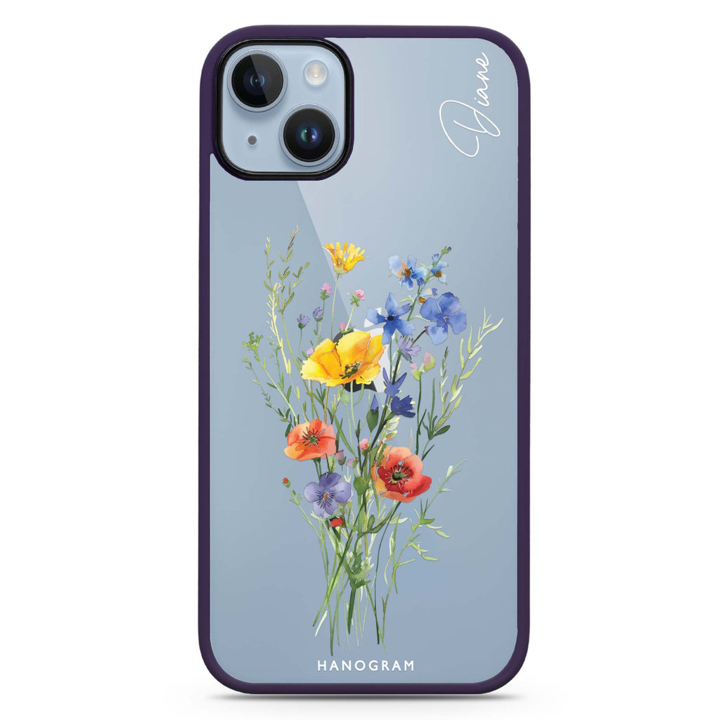 Wildflower Whimsy iPhone 15 Plus Impact Guard Bumper Case