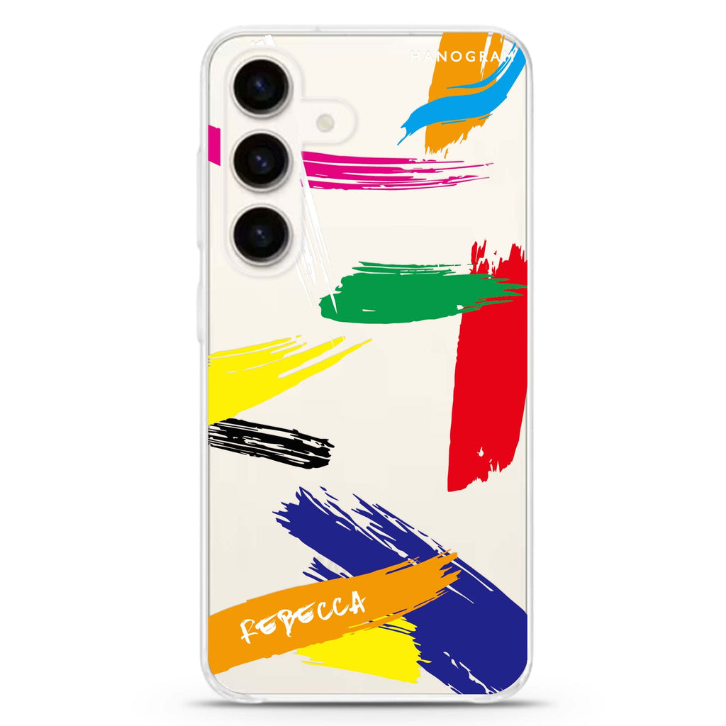Brush Paint Samsung Galaxy Ultra Clear Case