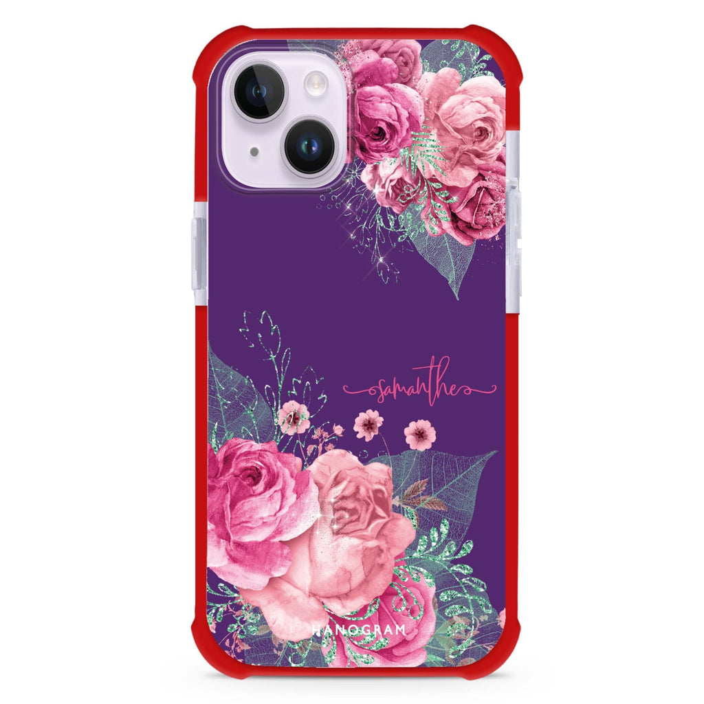WildRose iPhone 15 Plus MagSafe Compatible Ultra Shockproof Case