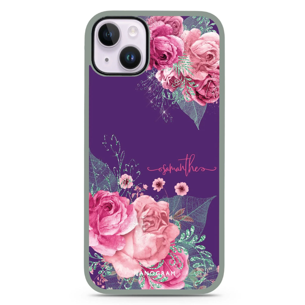 WildRose iPhone 15 Impact Guard Bumper Case