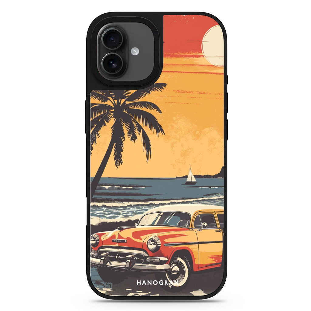 Ocean Waves pattern tropical iPhone 17 mirror case