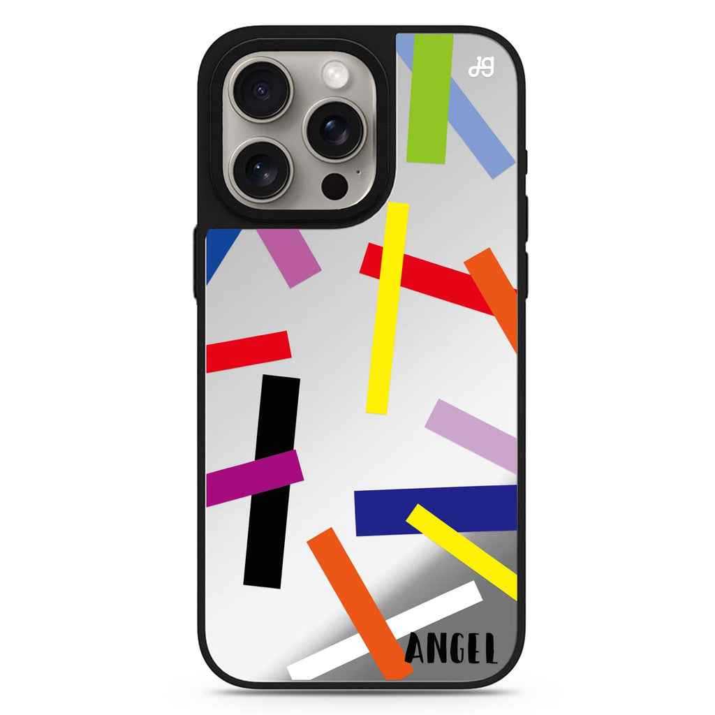 Abstract Art personalized name MagSafe mirror case for iPhone 16/15/14 Pro Max and Pro, main view