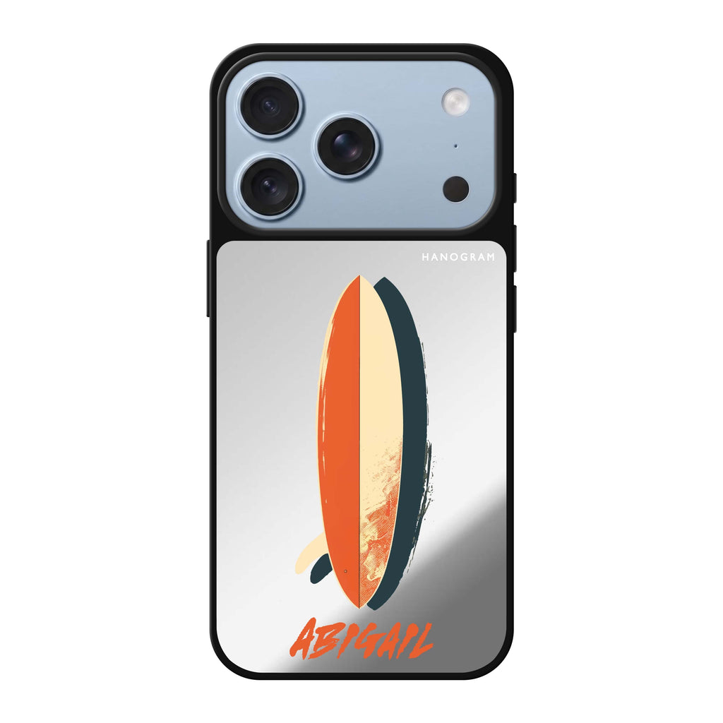 Wave Rider personalized name wave nature iPhone 18 Pro Max mirror case