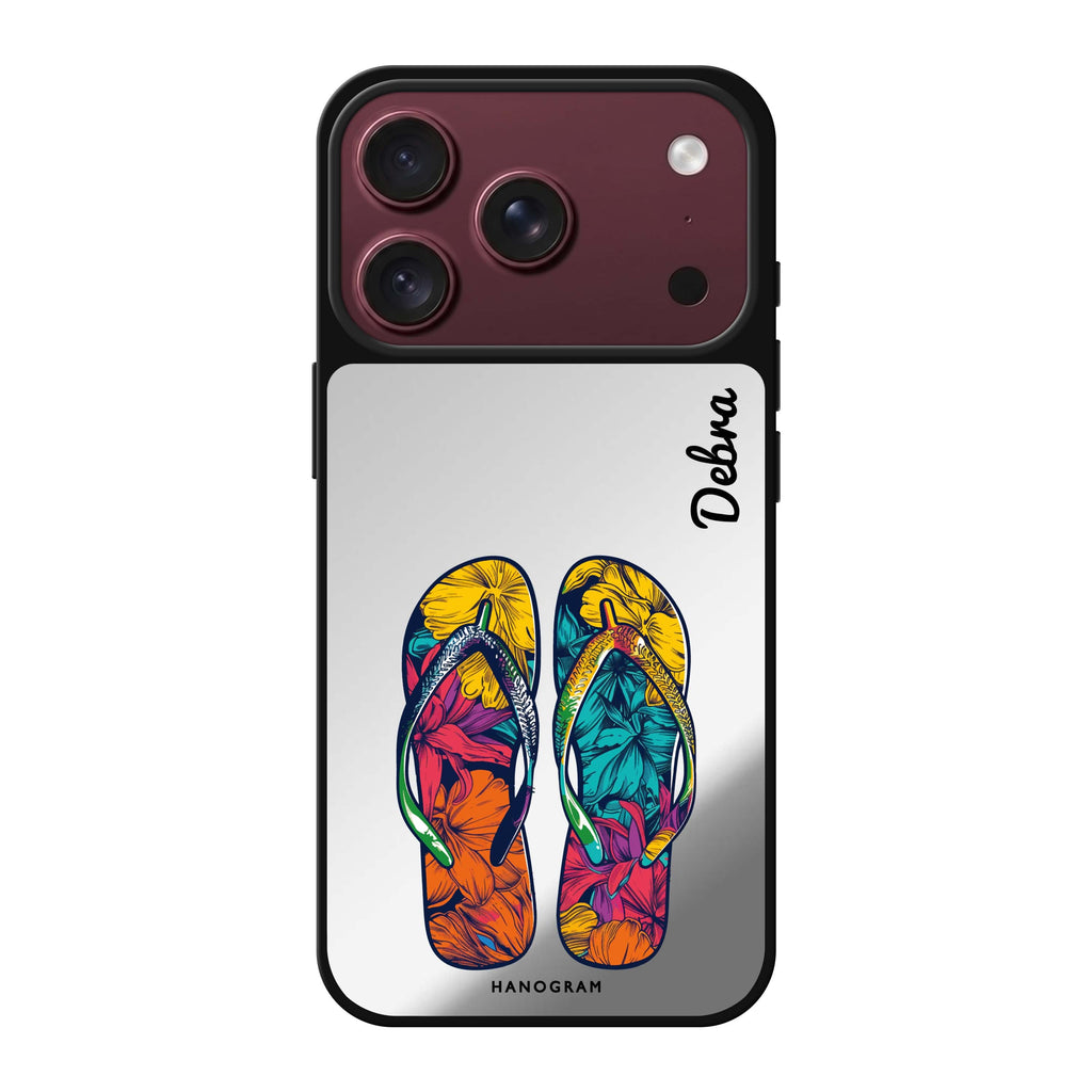 Beach Walkers personalized name summer nature iPhone 18 Pro Max mirror case
