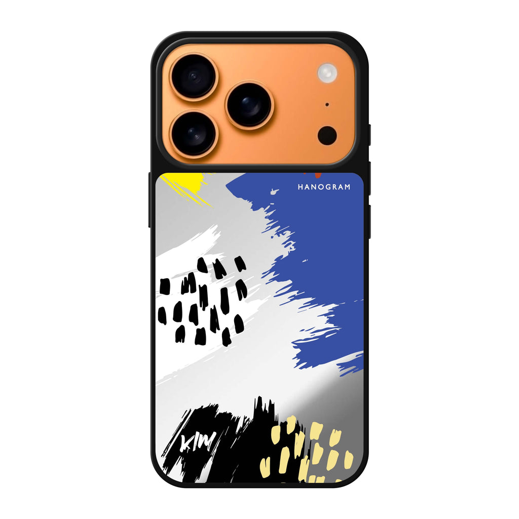 Trendy Abstract I personalized name abstract iPhone 17 Pro Max mirror case