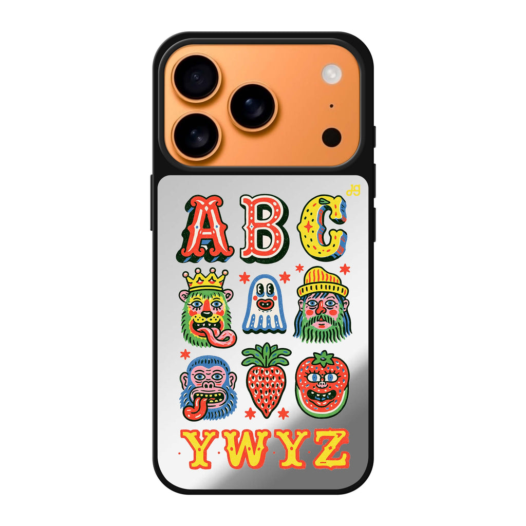 Oddball Alphabet Parade iPhone 17 Pro Max Mirror Case - design view 1