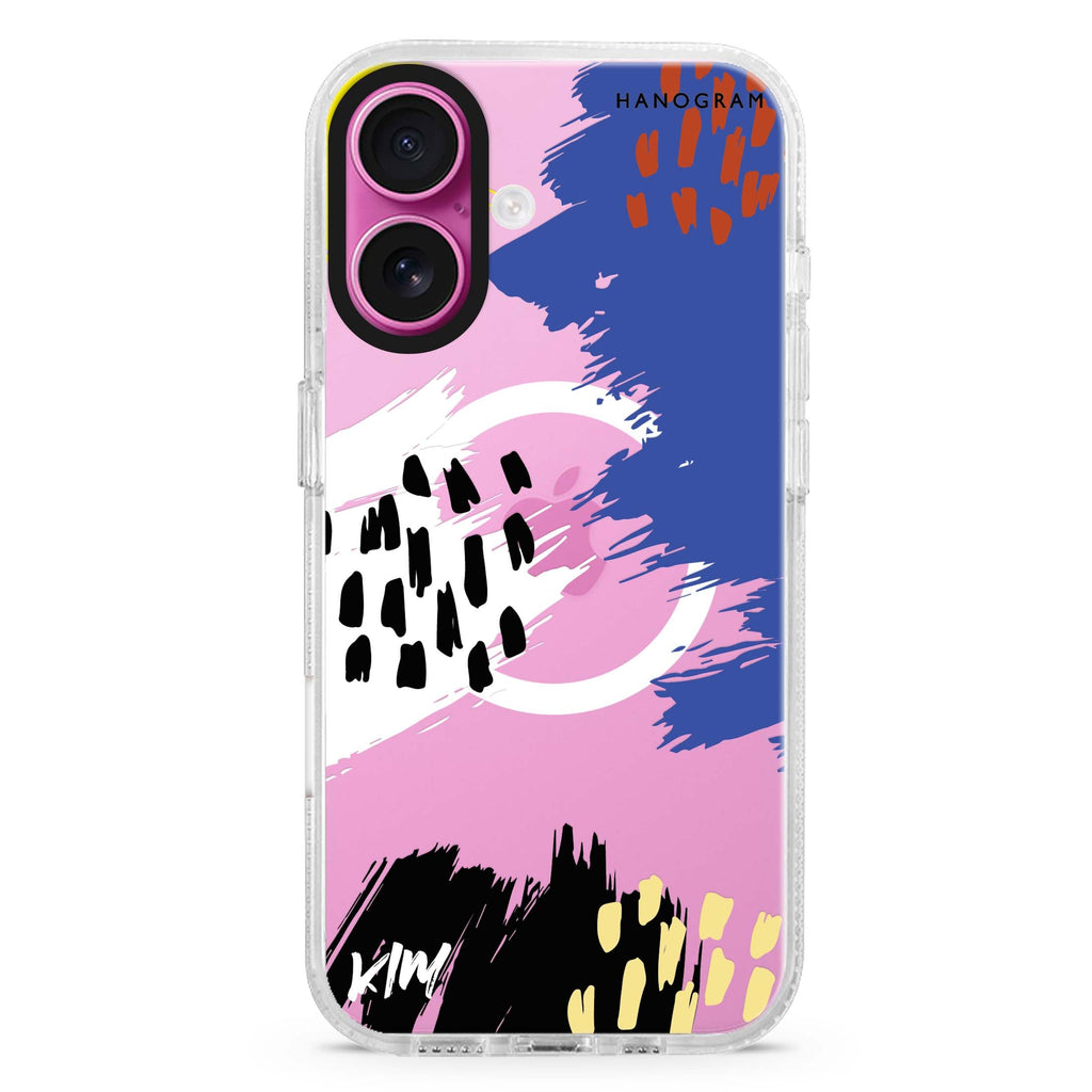 Trendy Abstract I MagSafe Compatible iPhone 16 Ultra Clear Case - Personalized and Stylish Protection