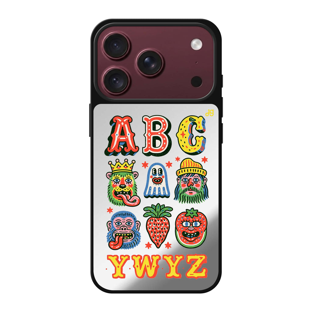 Oddball Alphabet Parade iPhone 18 Pro Max Mirror Case - design view 1