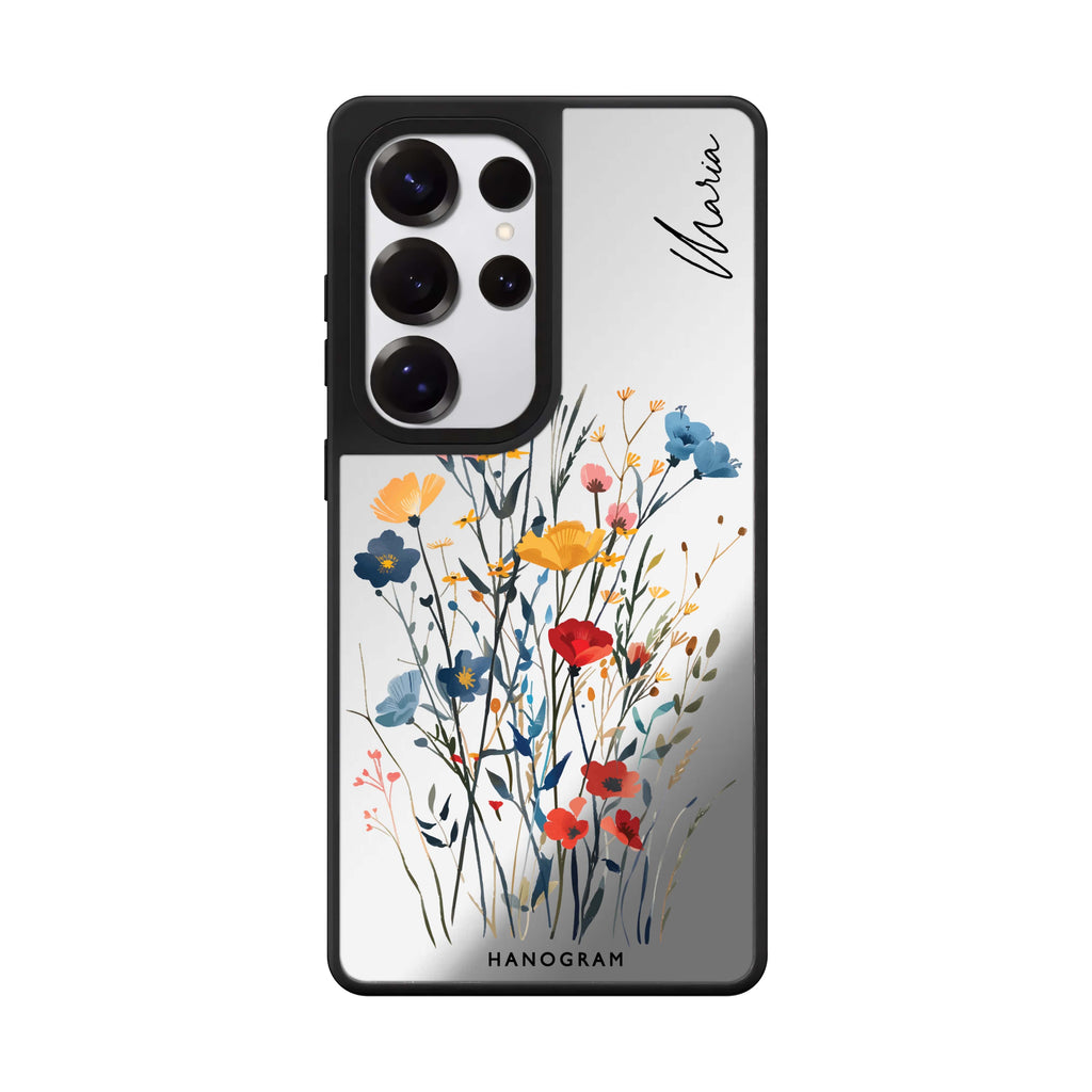 Custom Garden Grace Samsung Galaxy S25 S24 S23 Ultra mirror case, front view
