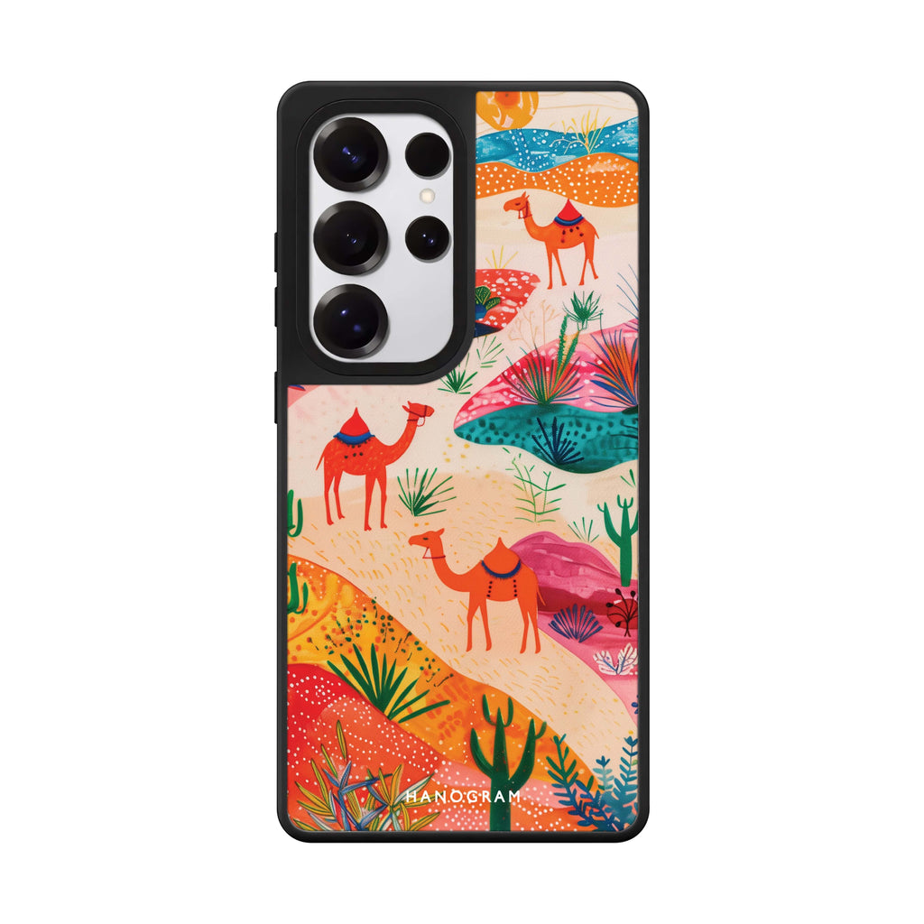 Sand Dunes Safari Samsung Galaxy S25 S24 S23 Ultra mirror case, front view
