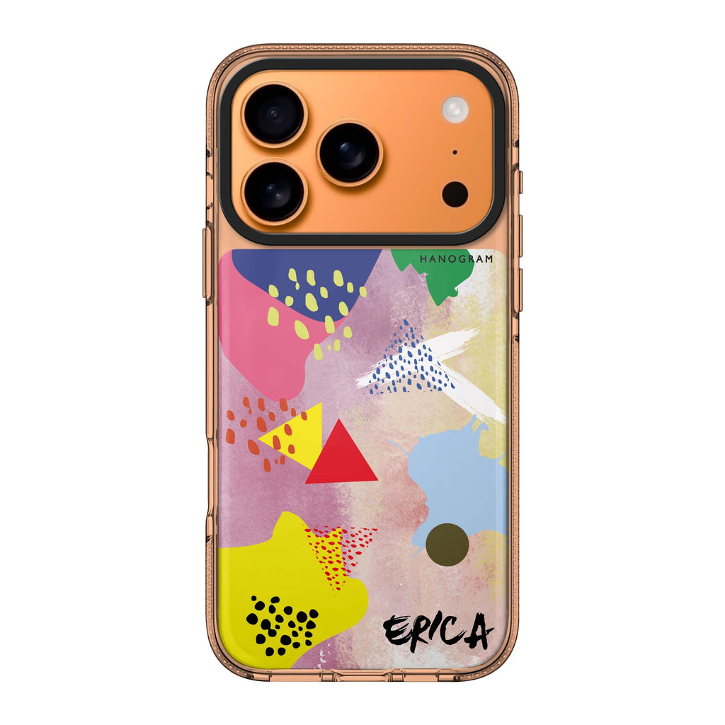 Trendy Abstract III personalized name abstract iPhone 17 Pro Max ultra clear case