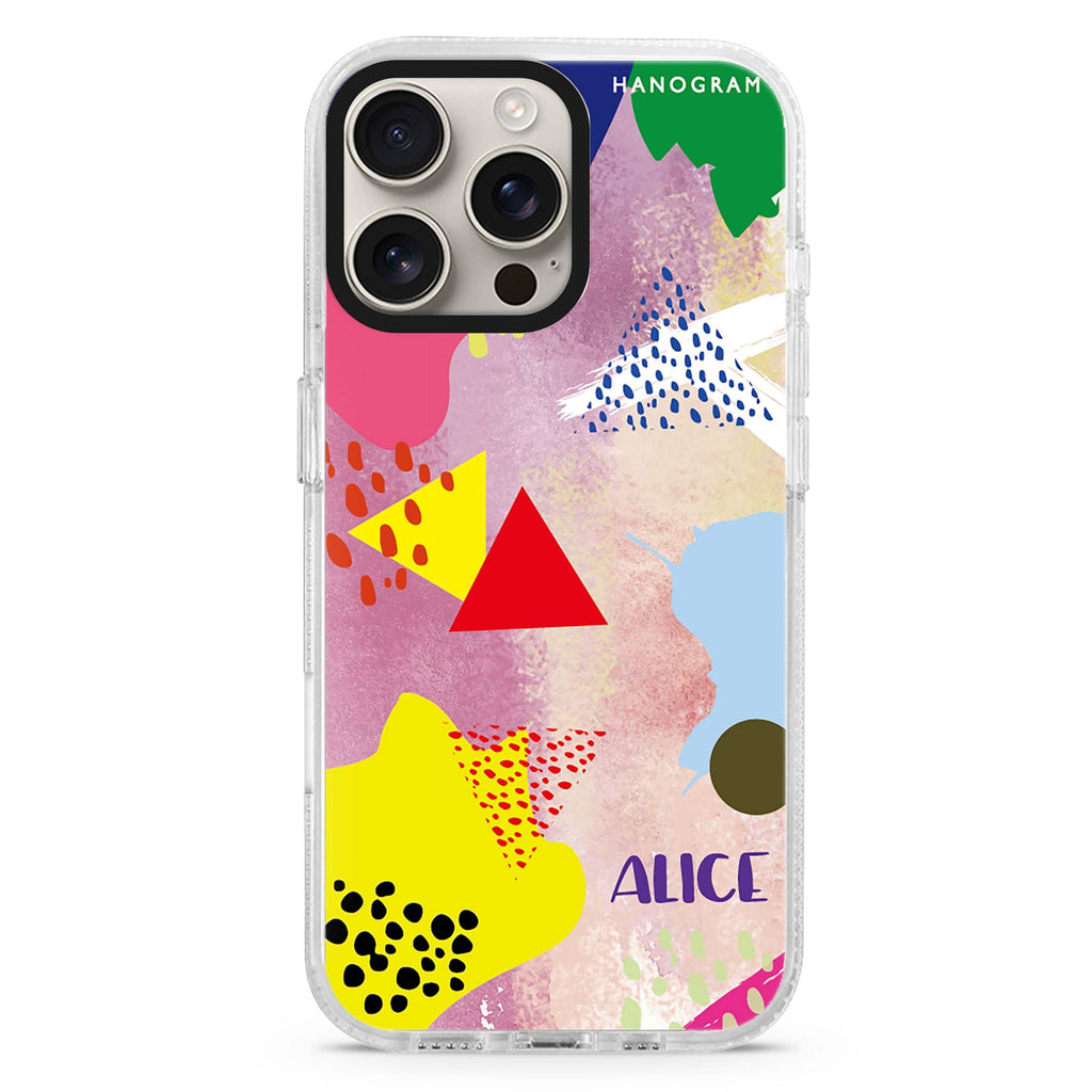Abstract Art MagSafe Compatible iPhone 16 Pro Ultra Clear Case - Personalized and Stylish Protection