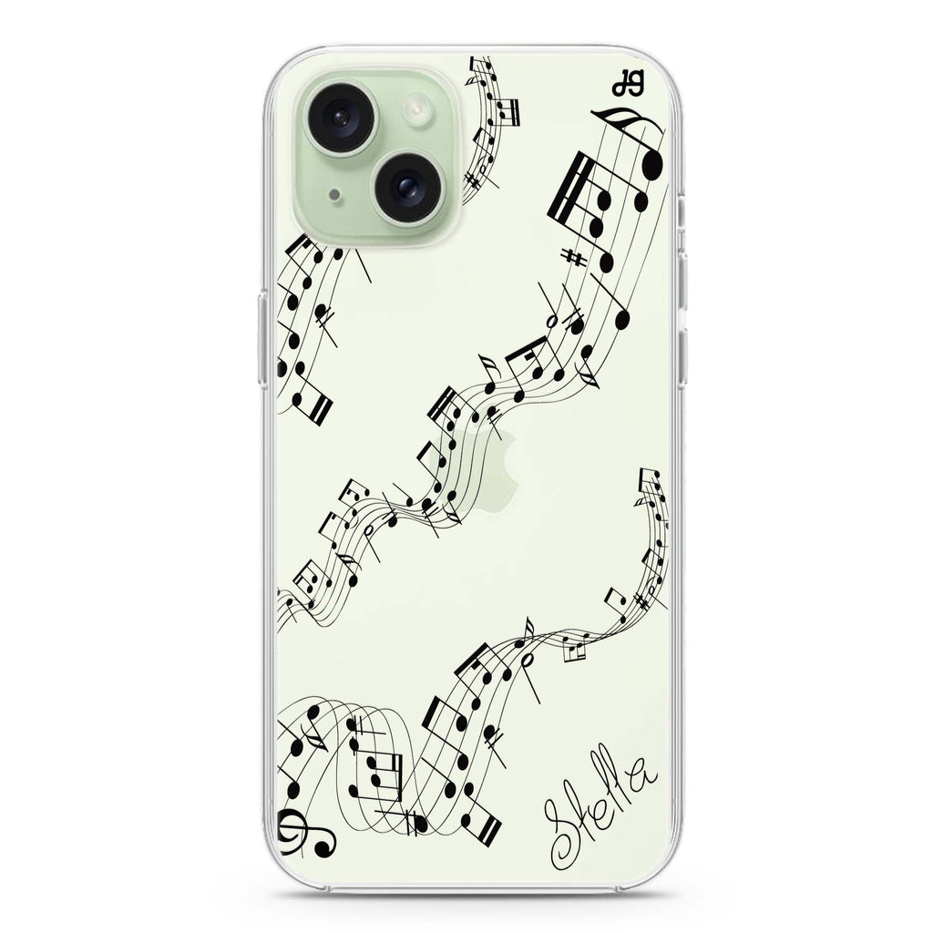 Music iPhone 15 plus Ultra Clear Case