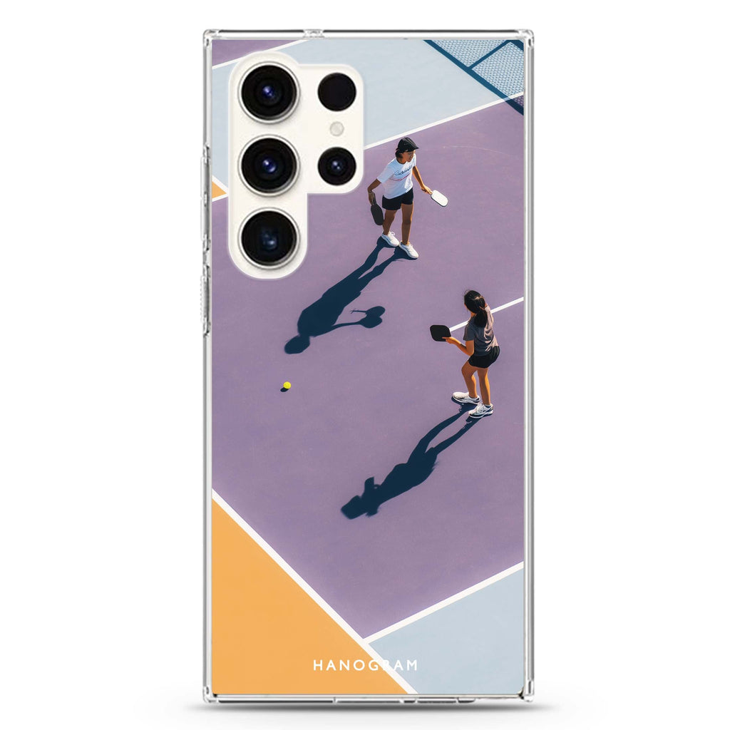 Court Play Samsung Galaxy S26/S25/S24/S23/S22 Ultra ultra clear case, transparent design, main view