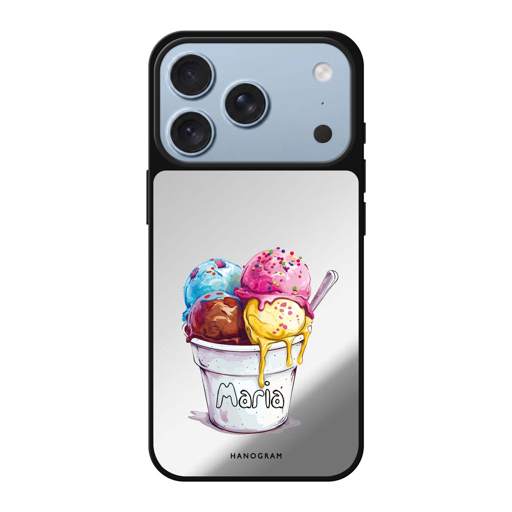 Sweet Scoops personalized name food iPhone 18 Pro Max mirror case