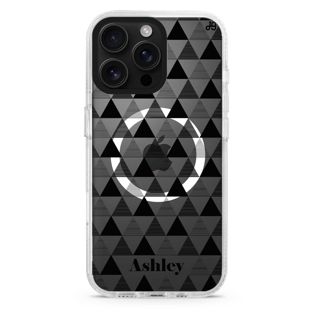 Abstract Doodles MagSafe Compatible iPhone 16 Pro Ultra Clear Case - Personalized and Stylish Protection