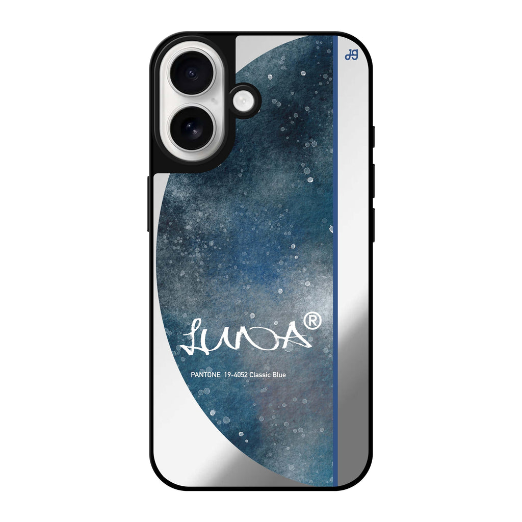 Reflective iPhone 16 Mirror Case –#19-4052 Classic Blue II Design