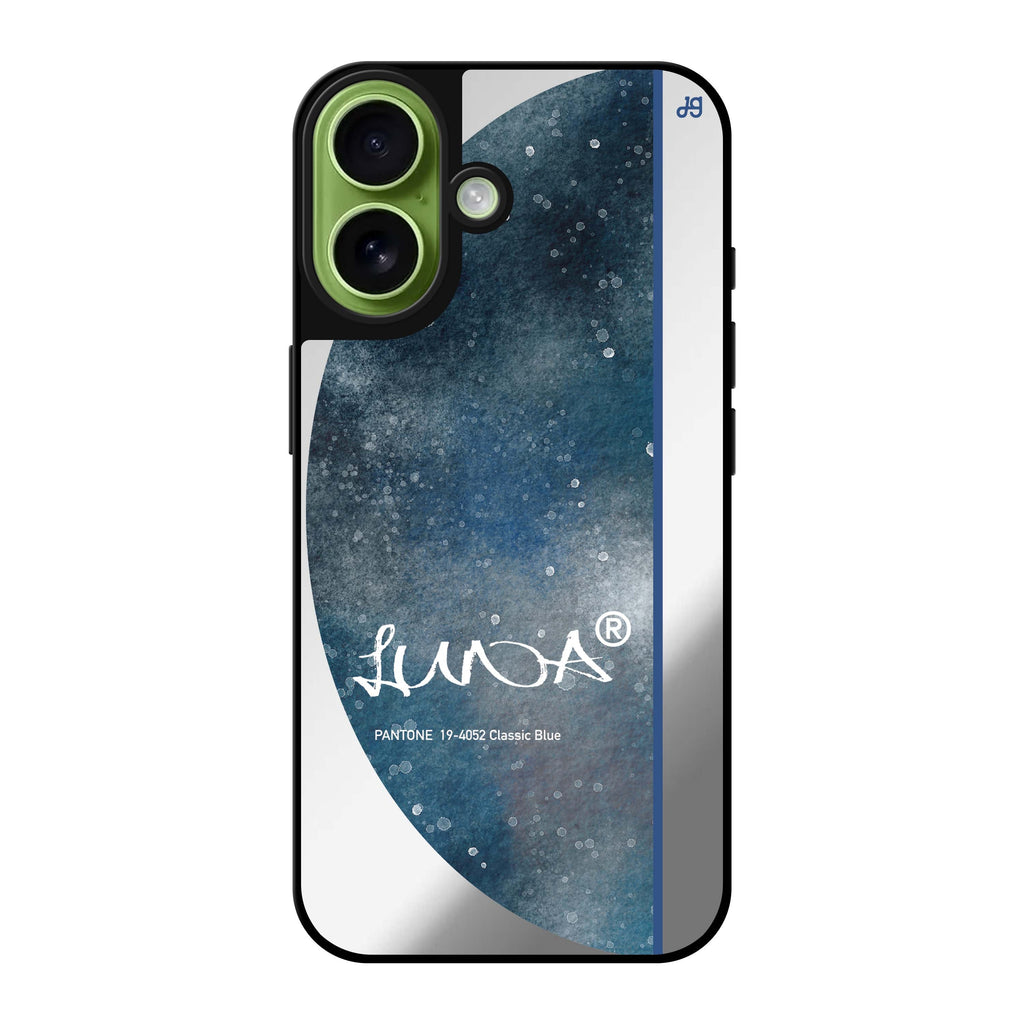 Reflective iPhone 16 Mirror Case –#19-4052 Classic Blue II Design