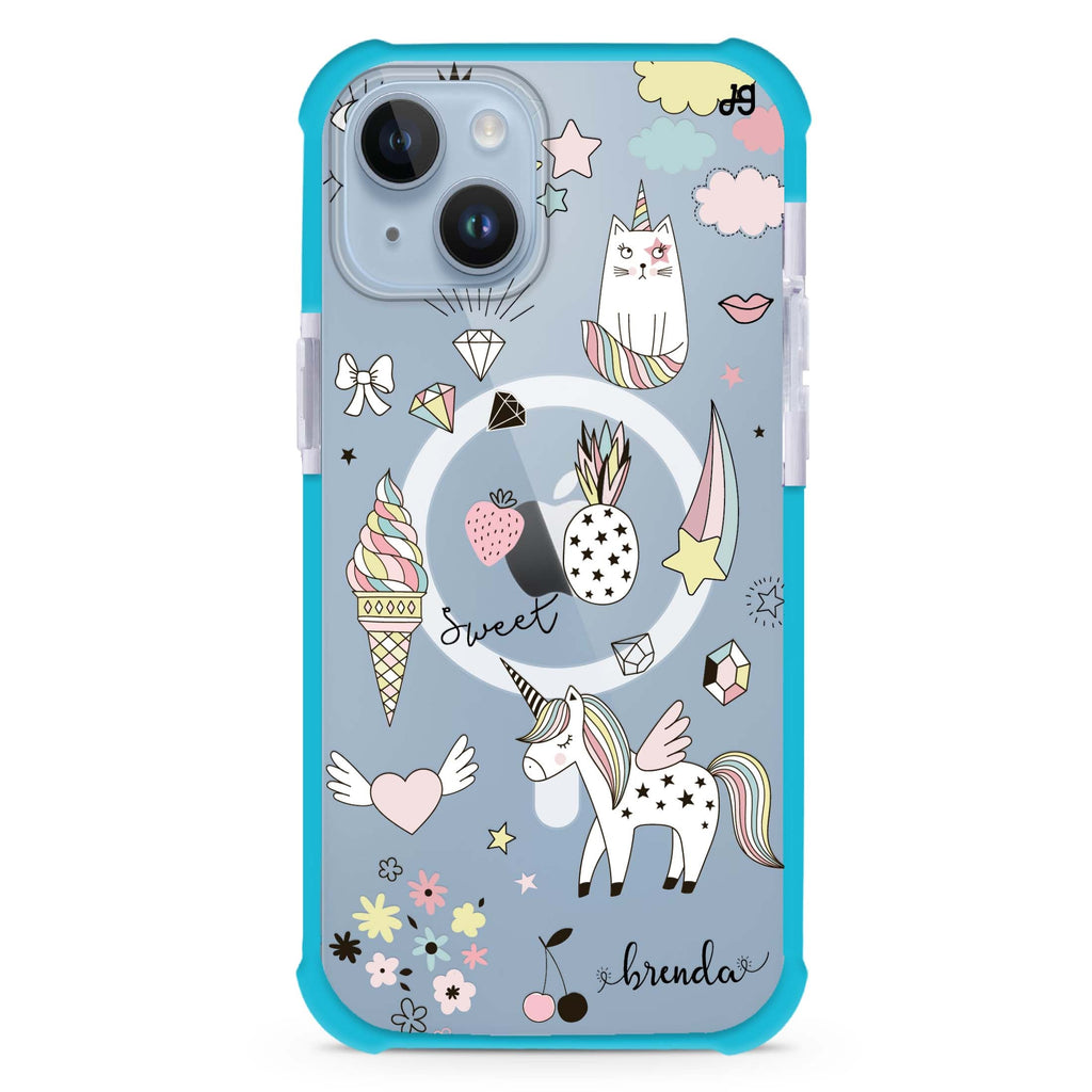 My lovely Cartoon iPhone 15 Plus MagSafe Compatible Ultra Shockproof Case