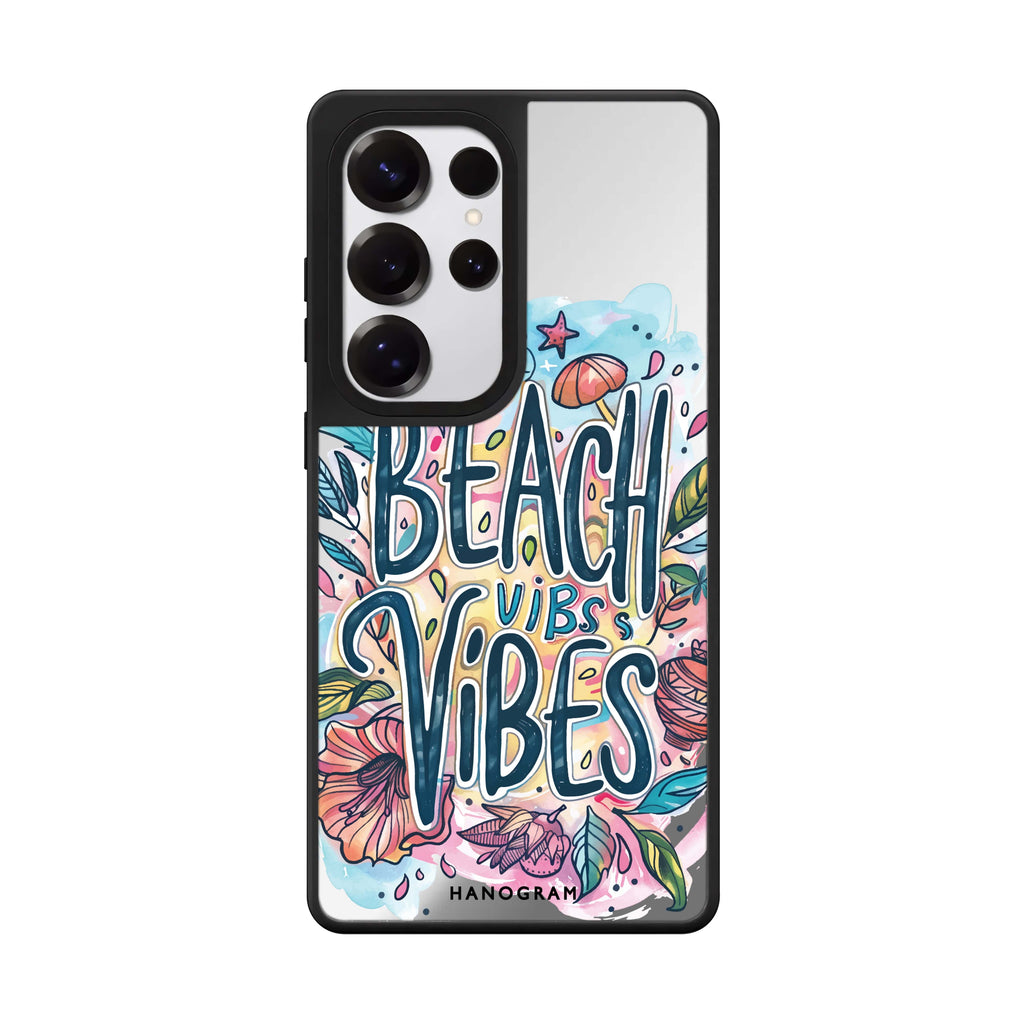 Tropical Escape Samsung Galaxy S25 S24 S23 Ultra mirror case, front view