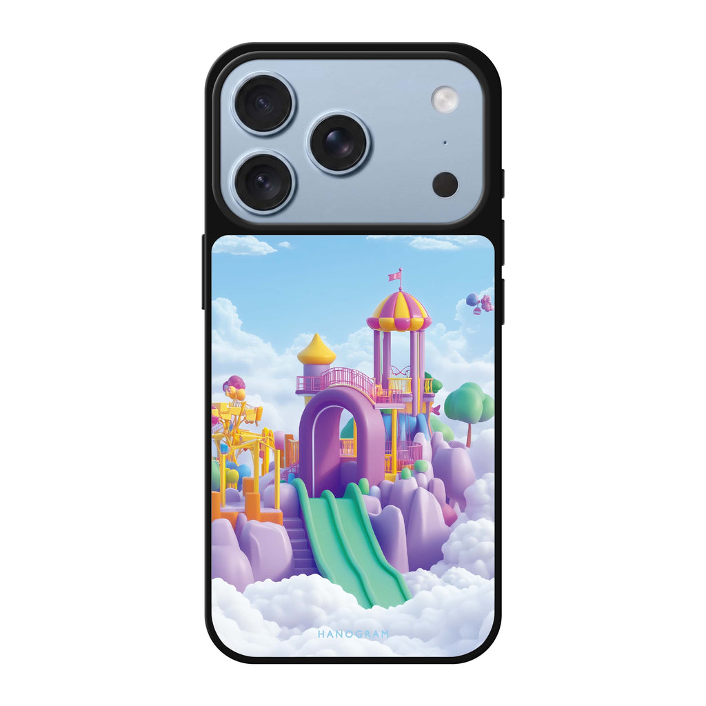 Cloudslide Carnival playful iPhone 18 Pro Max mirror case