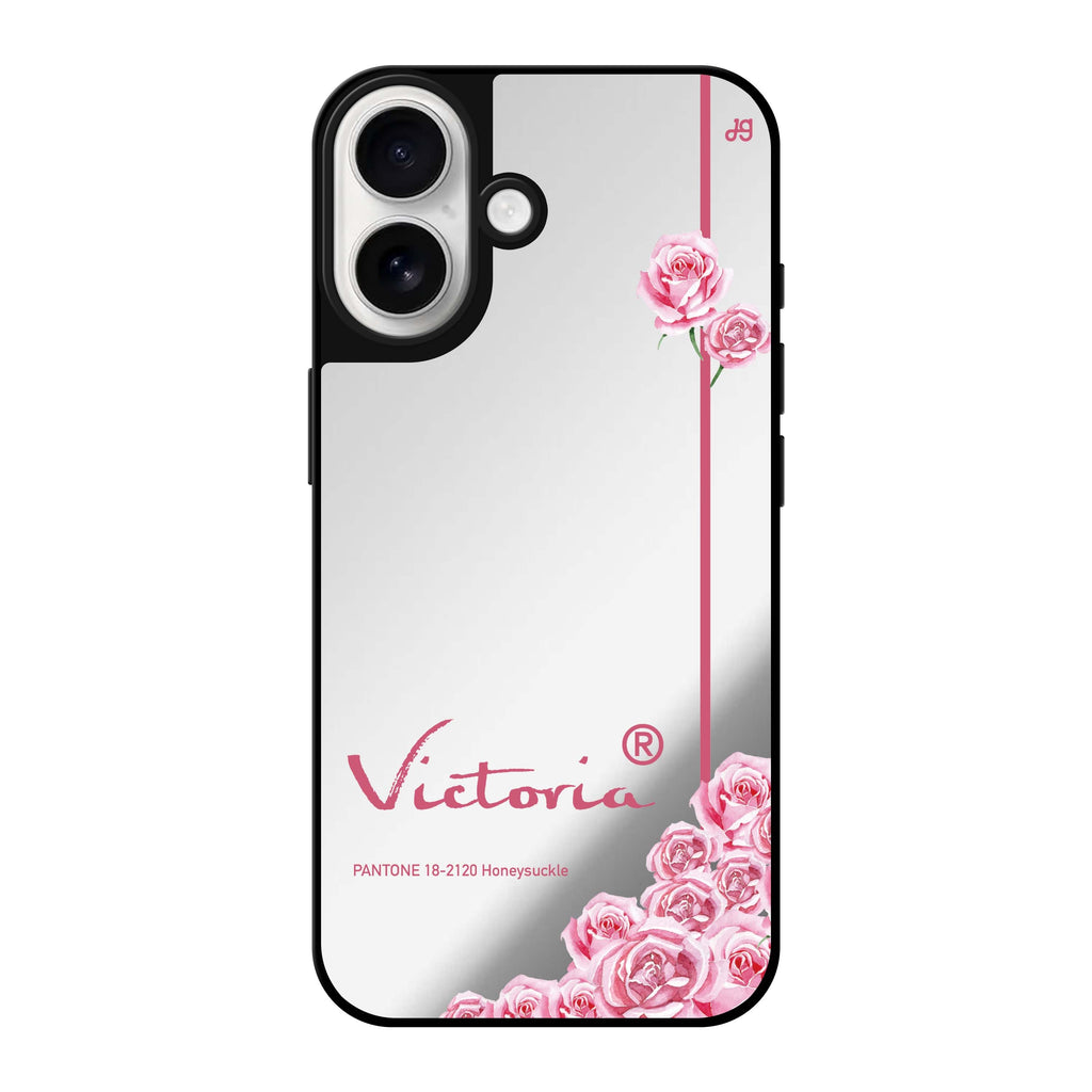 Reflective iPhone 16 Mirror Case –#18-2120 Honeysuckle II Design