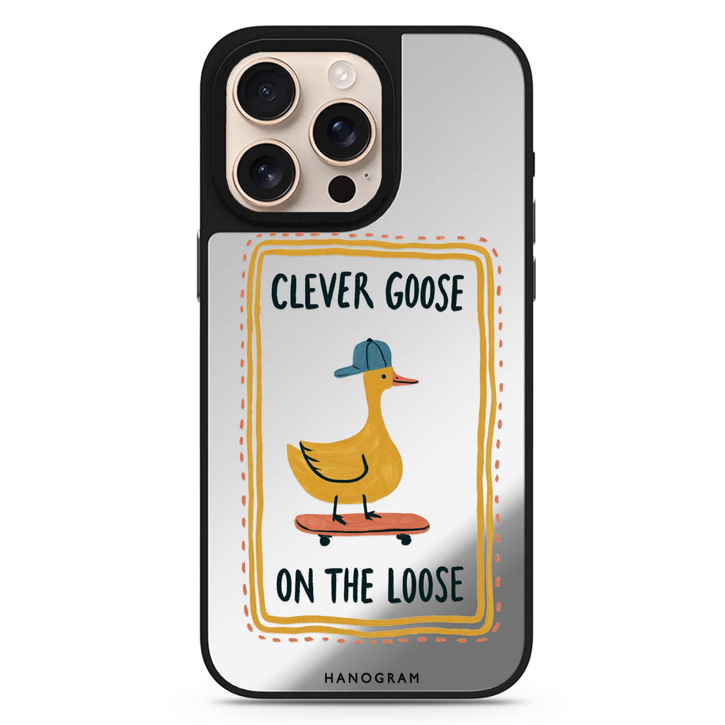 Goose on the Roll iPhone Mirror Case – design view 1