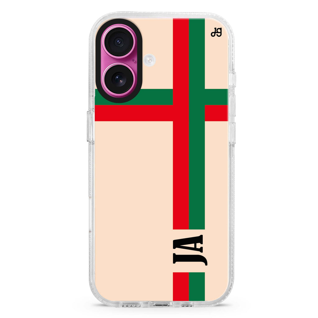 Matching Stripes MagSafe Compatible iPhone 16 Ultra Clear Case - Personalized and Stylish Protection