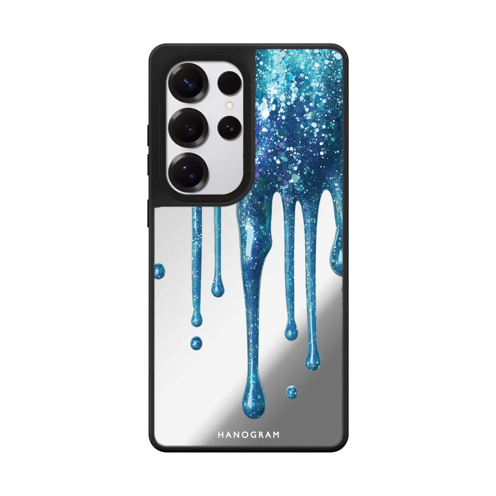 Gleaming Drips Samsung Galaxy S25 S24 S23 Ultra mirror case, front view