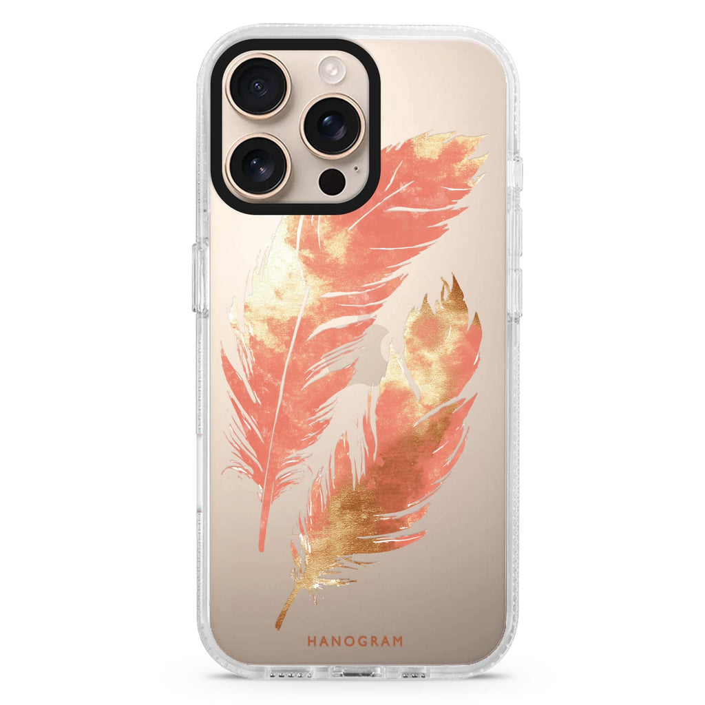 Golden Feathers iPhone Ultra Clear Case