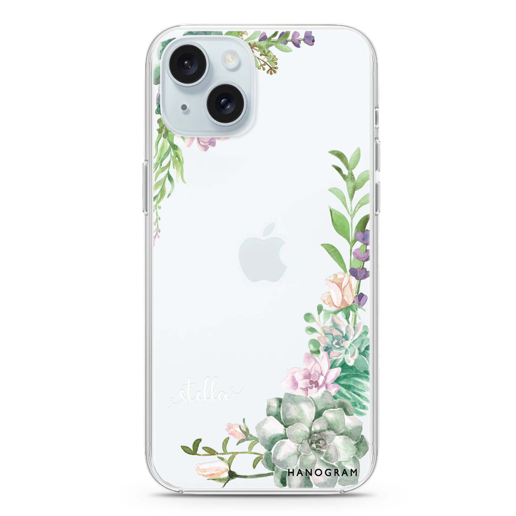 Rose in Wild iPhone 15 plus Ultra Clear Case
