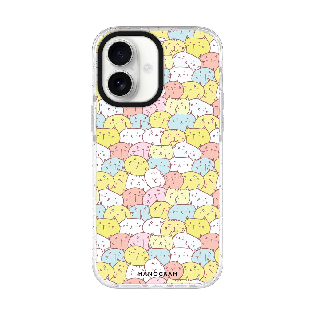 Meow Melodies iPhone 17 ultra clear MagSafe case, front product view