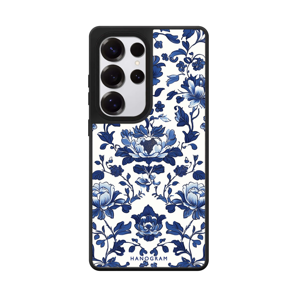 Porcelain Elegance Samsung Galaxy S25 S24 S23 Ultra mirror case, front view