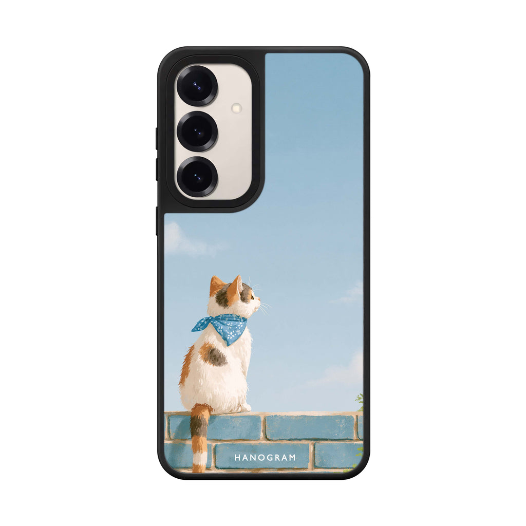 Blue Sky Bandana Cat Samsung Galaxy Mirror Case - product image 1