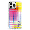 Glorious custom name iPhone 16/15/14 Pro Max & Pro ultra clear case typography design, front product view