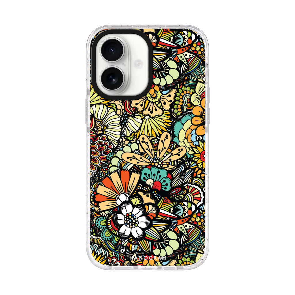 Blooming Harmony iPhone 17 ultra clear MagSafe case, front product view