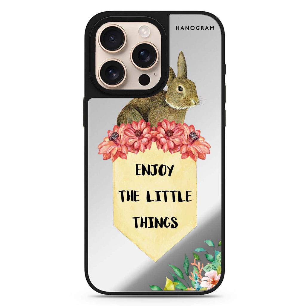 Enjoy the Little Things sleek reflective design iPhone 16/15/14 Pro Max & Pro mirror case